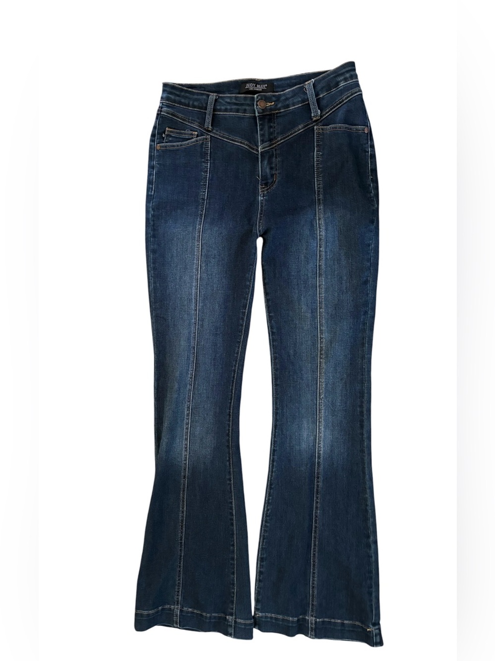 Judy Blue Women Carson City Front Seam Flare Dark Blue Sz 11/30 JB8897